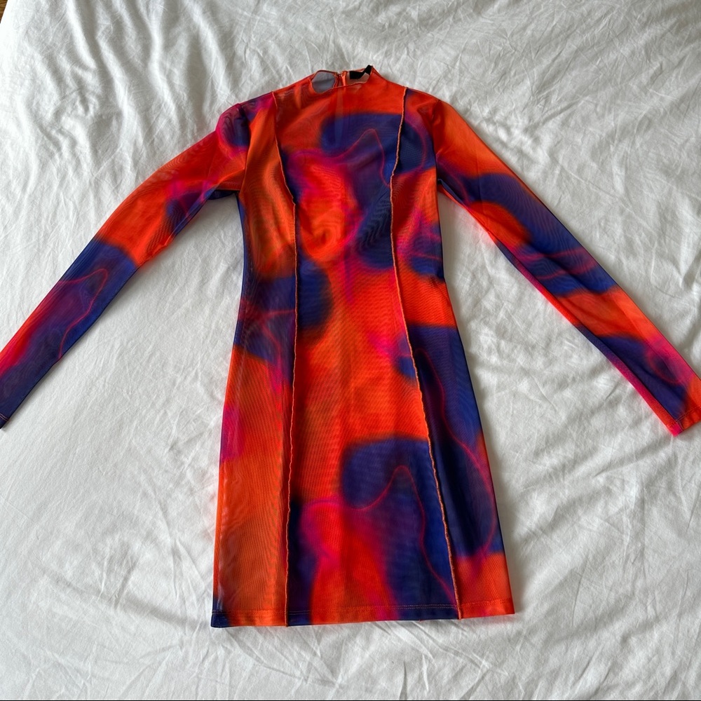 h:ours amethyst mini dress in candy ombre